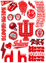 Load image into Gallery viewer, Indiana University Sticker Sheet
